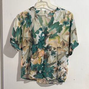 SHEIN New without tags Elegant Floral Sheer Women's Jacket size m